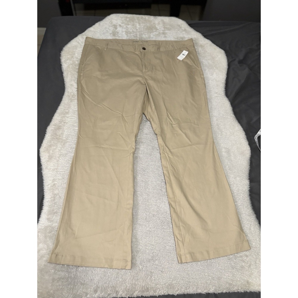 New Old Navy Bootcut Chino Womens Beige Pants Size‎ 22 NWT Stretch